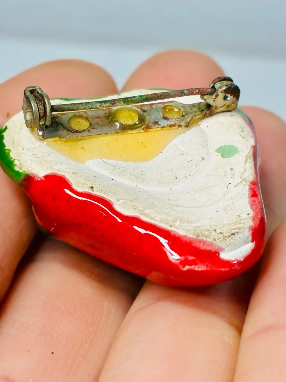 Red and Green Strawberry Brooch Pin - Women Jewelry Brooches